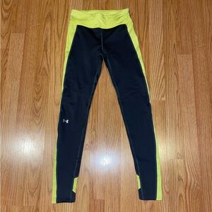Under Armour Black and Lime Leggings